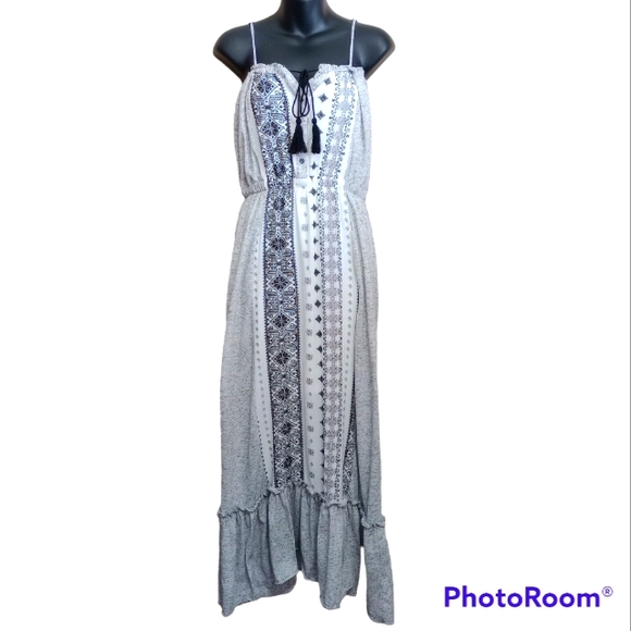 Hummingbird Bohemian Maxi Dress - Picture 1 of 6
